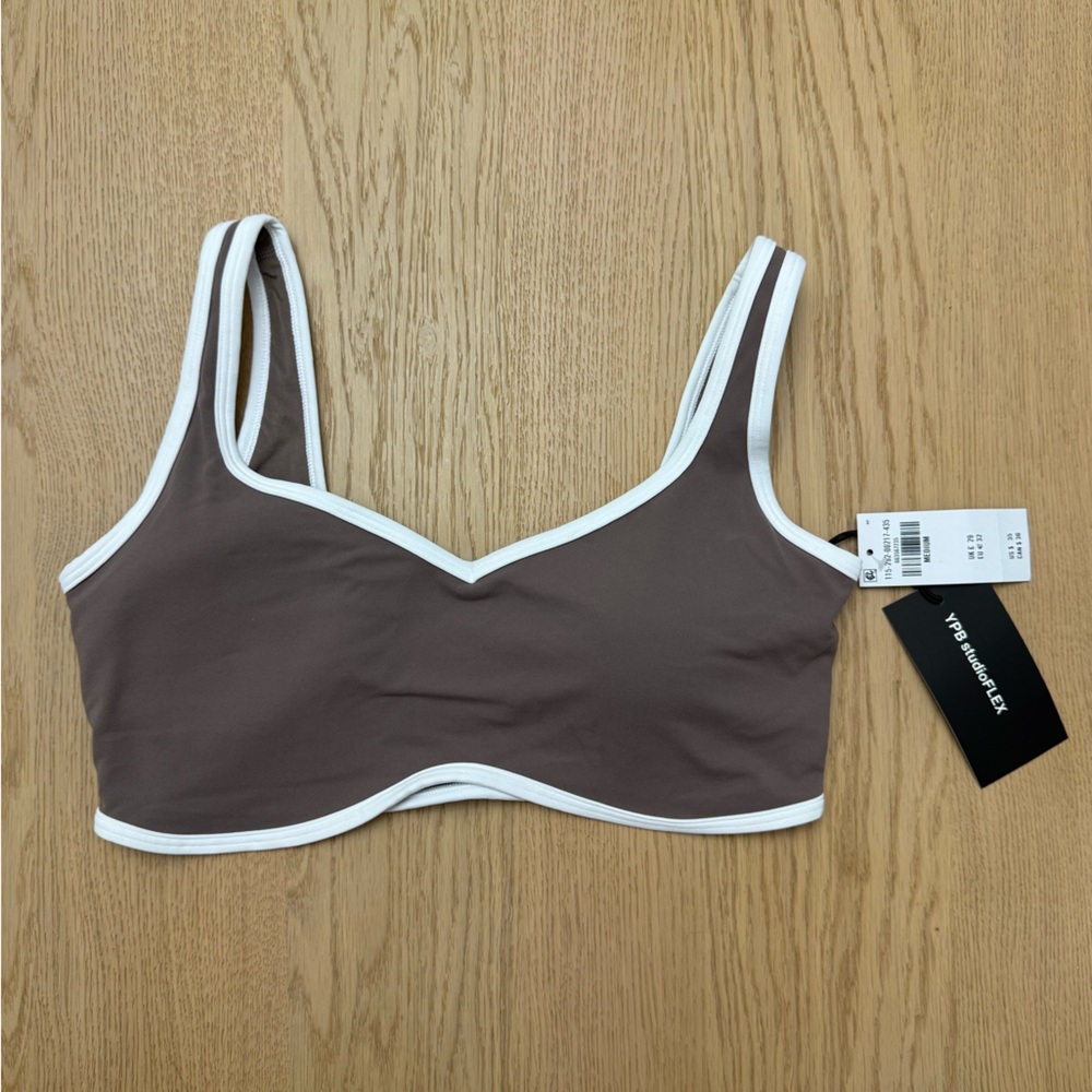 NWT-Abercrombie YPB studioFLEX Sports Bra    Light brown Women's